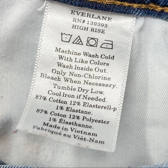EVERLANE Women’s High Rise Skinny Ankle Jean Medium Wash Stretch Size 27 - Picture 9 of 9